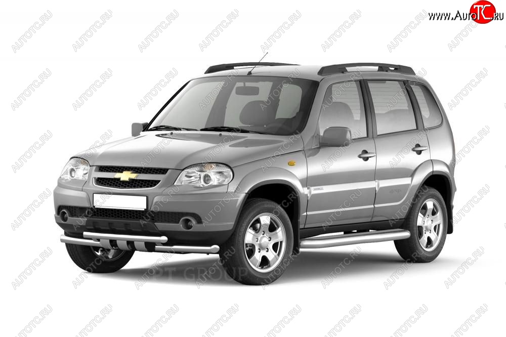6 379 р. Рейлинги Petroil Tuning Комфорт  Chevrolet Niva  2123 (2002-2020), Лада 2123 (Нива Шевроле) (2002-2021), Лада Нива Трэвел (2021-2025) (Черный муар)  с доставкой в г. Пермь