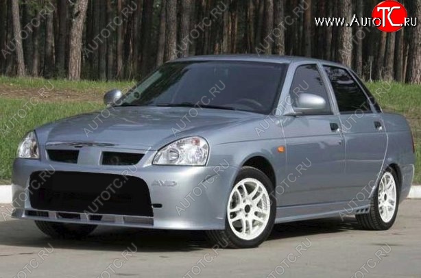 5 649 р. Накладка на передний бампер CT Лада Приора 2171 универсал дорестайлинг  (2008-2014) (Неокрашенная)  с доставкой в г. Пермь