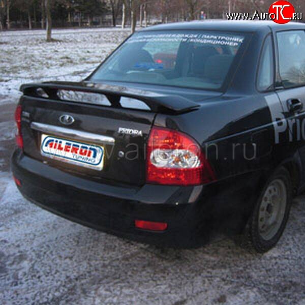 2 499 р. Спойлер Aileron  Лада Приора  2170 (2007-2014) седан дорестайлинг (Неокрашенный)  с доставкой в г. Пермь