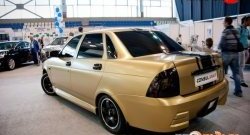 9 799 р. Задний бампер Консул Лада Приора 2170 седан дорестайлинг (2007-2014) (Неокрашенный)  с доставкой в г. Пермь. Увеличить фотографию 2