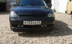 3 599 р. Накладка переднего бампера LS Лада Приора 2172 хэтчбек дорестайлинг (2008-2014) (Неокрашенная)  с доставкой в г. Пермь. Увеличить фотографию 12