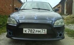 9 399 р. Передний бампер Lancer Style Лада Приора 2170 седан дорестайлинг (2007-2014) (Неокрашенный)  с доставкой в г. Пермь. Увеличить фотографию 7