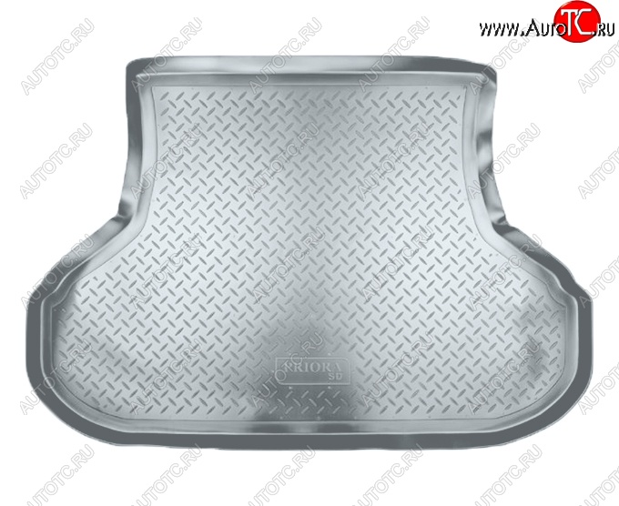 2 659 р. Коврик в багажник Norplast  Лада Приора  2170 (2007-2018) седан дорестайлинг, седан рестайлинг (Серый)  с доставкой в г. Пермь