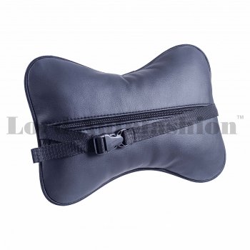 2 579 р. Подушка-косточка Lord Autofashion Соты (экокожа/велюр, 2 шт.)   (Серый)  с доставкой в г. Пермь. Увеличить фотографию 3