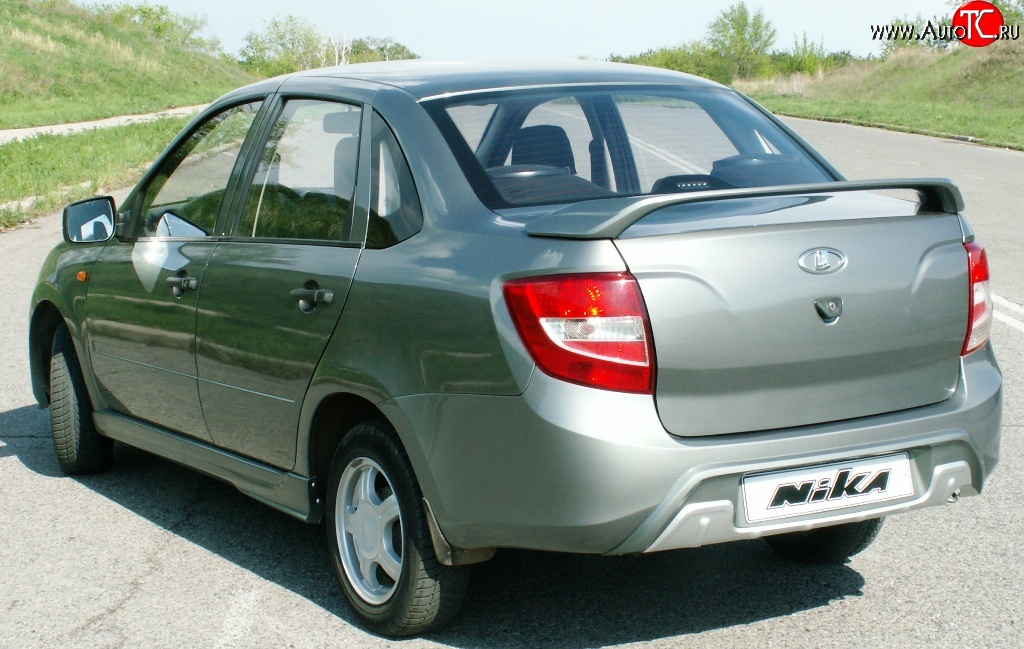 2 799 р. Диффузор заднего бампера Nika-Sport  Лада Гранта  2190 (2011-2017) седан дорестайлинг (Неокрашенный)  с доставкой в г. Пермь
