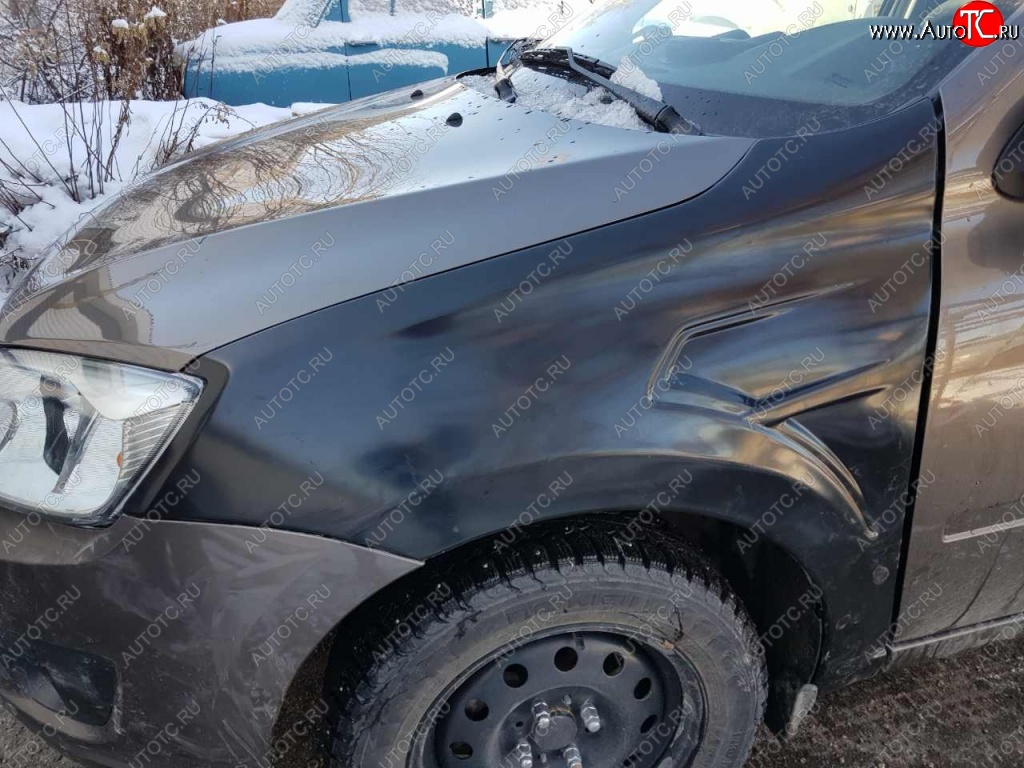 4 199 р. Переднее левое крыло Avtoritet  ВИС 2349  бортовой (2012-2018), Лада Гранта ( 2190,  2191) (2011-2017), Лада Гранта Спорт ( 2191,  2190) (2023-2025), Лада Калина ( 2192,  2194) (2013-2018), Лада Калина Спорт  2192 (2014-2018) (Жабры без выреза, Неокрашенное)  с доставкой в г. Пермь