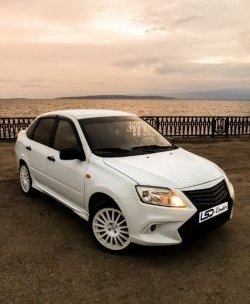 3 099 р. Пороги накладки Флагман Datsun mi-DO хэтчбэк (2014-2021) (Неокрашенные)  с доставкой в г. Пермь. Увеличить фотографию 5