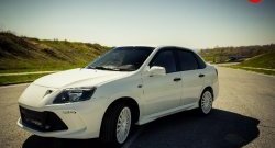 3 099 р. Пороги накладки Флагман Datsun mi-DO хэтчбэк (2014-2021) (Неокрашенные)  с доставкой в г. Пермь. Увеличить фотографию 9