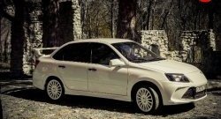 3 099 р. Пороги накладки Флагман Datsun mi-DO хэтчбэк (2014-2021) (Неокрашенные)  с доставкой в г. Пермь. Увеличить фотографию 12