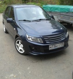 2 599 р. Решётка радиатора Ривьера Лада Гранта 2190 седан дорестайлинг (2011-2017) (Неокрашенная)  с доставкой в г. Пермь. Увеличить фотографию 13