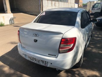 2 699 р. Лип спойлер CT Лада Гранта 2190  дорестайлинг (2011-2017) (Неокрашенный)  с доставкой в г. Пермь. Увеличить фотографию 6