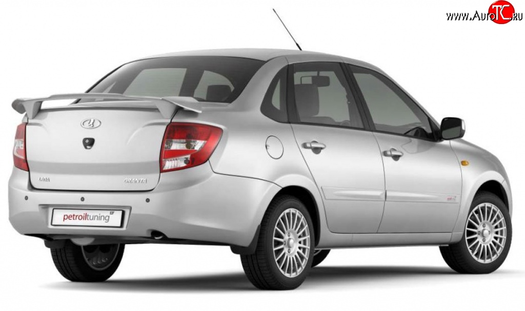 4 349 р. Спойлер Petroil Tuning Чайка  Лада Гранта  2190 - Гранта Спорт ( 2191,  2190) (Неокрашенный)  с доставкой в г. Пермь