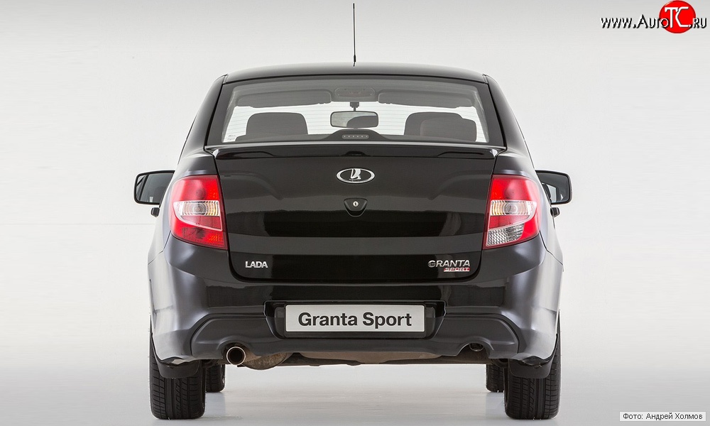 9 999 р. Задний бампер Granta Sport  Лада Гранта  2190 (2011-2017) седан дорестайлинг (Неокрашенный)  с доставкой в г. Пермь