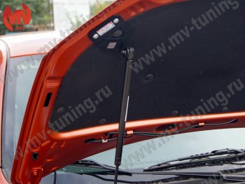 1 799 р. Упор капота MV-Tuning (одинарный; без кронштейна) Лада Калина Спорт 2192 хэтчбэк (2014-2018)  с доставкой в г. Пермь. Увеличить фотографию 2