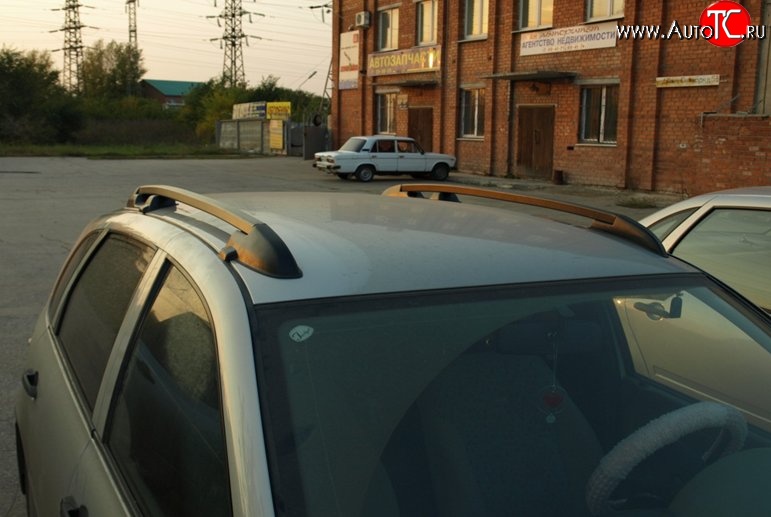 2 599 р. Рейлинги и поперечины Металл Дизайн  Datsun on-DO (2014-2021), Лада Гранта  2190 (2011-2017), Лада Гранта FL  2190 (2018-2025), Лада Гранта Спорт ( 2191,  2190) (2023-2025), Лада Калина  1118 (2004-2013) (Цвет: серебристый)  с доставкой в г. Пермь
