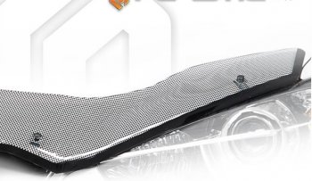 Дефлектор капота CA-Plastic Лада Нива Трэвел (2021-2025) (212300-80) (Шелкография черная)