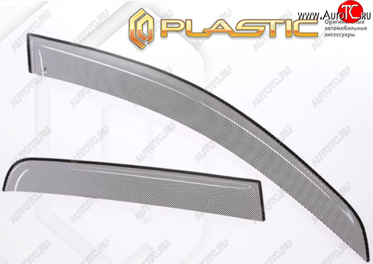 2 159 р. Дефлектора окон CA-Plastic  Лада Нива Трэвел (2021-2025) (212300-80) (Шелкография черная, Без хром молдинга)  с доставкой в г. Пермь