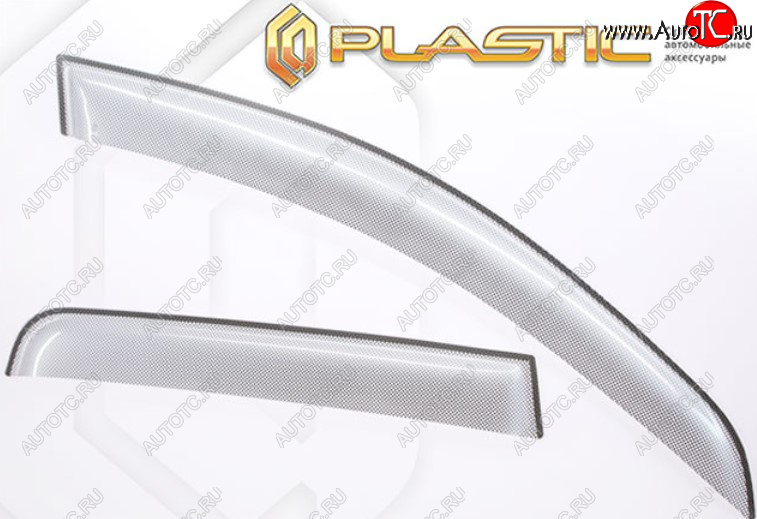 2 159 р. Дефлектора окон CA-Plastic  Лада Нива Трэвел (2021-2025) (212300-80) (Шелкография серебро, Без хром молдинга)  с доставкой в г. Пермь