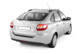 1 069 р. Накладка на задний бампер Petroil Tuning  Лада Гранта  2191 (2013-2017) лифтбэк дорестайлинг  (Текстурная поверхность)  с доставкой в г. Пермь. Увеличить фотографию 4