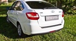 1 039 р. Защитная накладка на задний бампер RA  Лада Гранта  2191 - Гранта FL  2191  с доставкой в г. Пермь. Увеличить фотографию 2
