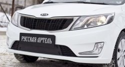 2 699 р. Защитная сетка решетки переднего бампера РА  Лада Гранта  2191 (2013-2017) лифтбэк дорестайлинг   с доставкой в г. Пермь. Увеличить фотографию 3