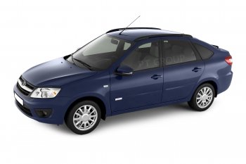 6 329 р. Рейлинги Petroil Tuning Комфорт  Лада Гранта  2191 (2013-2017) лифтбэк дорестайлинг  (Черный муар)  с доставкой в г. Пермь. Увеличить фотографию 3