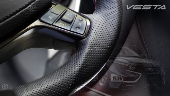 14 199 р. Анатомическое рулевое колесо Grand Sport Лада Гранта FL 2190 седан рестайлинг (2018-2025) (Без подогрева, На базе руля клиента)  с доставкой в г. Пермь. Увеличить фотографию 5