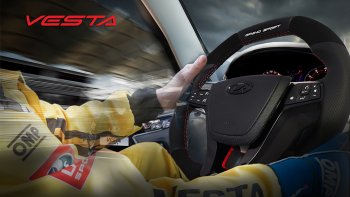 14 199 р. Анатомическое рулевое колесо Grand Sport Лада Гранта FL 2190 седан рестайлинг (2018-2025) (Без подогрева, На базе руля клиента)  с доставкой в г. Пермь. Увеличить фотографию 4