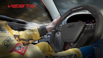 14 199 р. Анатомическое рулевое колесо Grand Sport Лада Гранта FL 2190 седан рестайлинг (2018-2025) (Без подогрева, На базе руля клиента)  с доставкой в г. Пермь. Увеличить фотографию 9