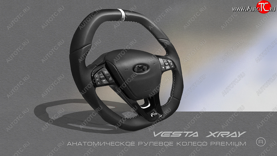 19 399 р. Анатомическое рулевое колесо Premium  Лада XRAY - Ларгус (С подогревом, На базе руля клиента)  с доставкой в г. Пермь