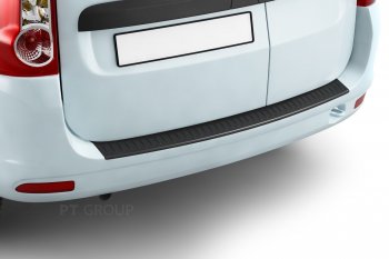 1 039 р. Накладка защитная на задний бампер Petroil Tuning  Лада Ларгус (2012-2021) дорестайлинг R90 (Текстурная поверхность)  с доставкой в г. Пермь. Увеличить фотографию 3