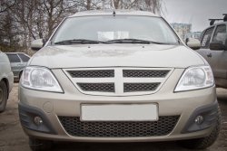 1 549 р. Решётка радиатора Shark Артформ Лада Ларгус дорестайлинг R90 (2012-2021) (Окрашенная)  с доставкой в г. Пермь. Увеличить фотографию 3