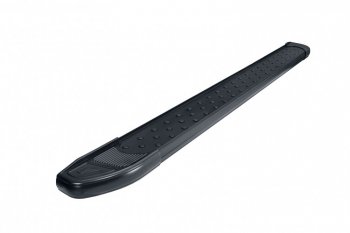 17 749 р. Пороги алюминиевые Slitkoff Лада Ларгус дорестайлинг R90 (2012-2021) (Standart Black)  с доставкой в г. Пермь. Увеличить фотографию 2