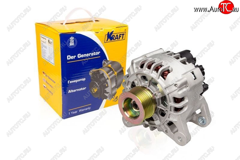 8 999 р. Генератор (100A) (1.6 8v) KRAFT Renault Sandero (BS) (2009-2014)  с доставкой в г. Пермь