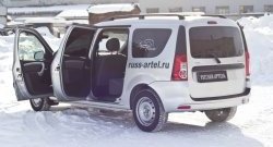 899 р. Накладки на порожки автомобиля (фургон) RA Лада Ларгус дорестайлинг R90 (2012-2021)  с доставкой в г. Пермь. Увеличить фотографию 2