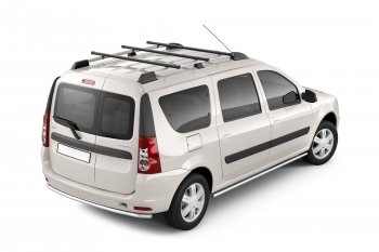 8 669 р. Рейлинги Petroil Tuning  Лада Ларгус (2012-2021) дорестайлинг R90 (Цвет: черный муар)  с доставкой в г. Пермь. Увеличить фотографию 2