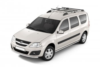 8 669 р. Рейлинги Petroil Tuning  Лада Ларгус (2012-2021) дорестайлинг R90 (Цвет: черный муар)  с доставкой в г. Пермь. Увеличить фотографию 3