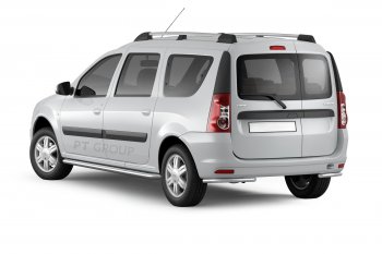 7 009 р. Рейлинги Petroil Tuning Усиленные  Лада Ларгус (2012-2025) дорестайлинг R90, рестайлинг R90 (Серебристый муар)  с доставкой в г. Пермь. Увеличить фотографию 2