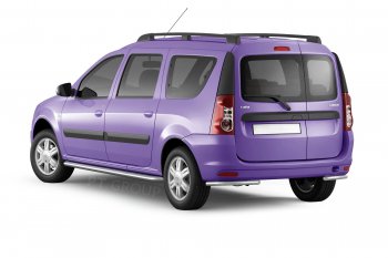 8 919 р. Рейлинг (Черный муар) Комфорт LADA Largus 2012-  Лада Ларгус (2012-2025) дорестайлинг R90, рестайлинг R90 (Черный муар)  с доставкой в г. Пермь. Увеличить фотографию 2
