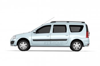 8 919 р. Рейлинг (Черный муар) Комфорт LADA Largus 2012-  Лада Ларгус (2012-2025) дорестайлинг R90, рестайлинг R90 (Черный муар)  с доставкой в г. Пермь. Увеличить фотографию 3