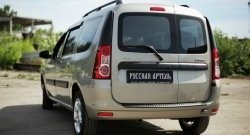 1 099 р. Верхняя накладка на задний бампер RA v2  Лада Ларгус (2012-2021) дорестайлинг R90  с доставкой в г. Пермь. Увеличить фотографию 2