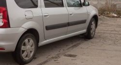 3 079 р. Пороги накладки Кураж  Лада Ларгус (2012-2025) дорестайлинг R90, рестайлинг R90 (Неокрашенные)  с доставкой в г. Пермь. Увеличить фотографию 2