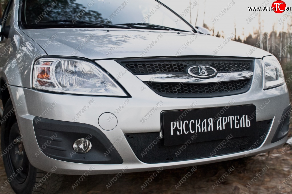 979 р. Зимняя заглушка переднего бампера RA  Лада Ларгус (2012-2021) дорестайлинг R90  с доставкой в г. Пермь
