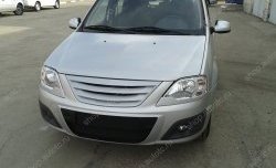 1 399 р. Решётка радиатора верхняя Sport Лада Ларгус дорестайлинг R90 (2012-2021) (Неокрашенная)  с доставкой в г. Пермь. Увеличить фотографию 3