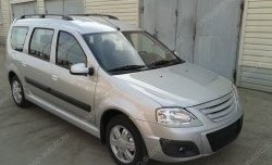 1 399 р. Решётка радиатора верхняя Sport Лада Ларгус дорестайлинг R90 (2012-2021) (Неокрашенная)  с доставкой в г. Пермь. Увеличить фотографию 6