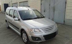 1 399 р. Решётка радиатора верхняя Sport Лада Ларгус дорестайлинг R90 (2012-2021) (Неокрашенная)  с доставкой в г. Пермь. Увеличить фотографию 2