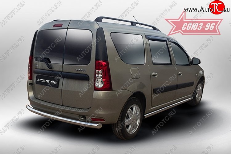 9 404 р. Защита заднего бампера Souz-96 (d60) Лада Ларгус дорестайлинг R90 (2012-2021)  с доставкой в г. Пермь