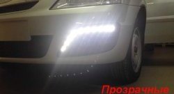 5 399 р. Вставки под ПТФ с ДХО в передний бампер Тюн-Авто  Лада Ларгус (2012-2021) дорестайлинг R90 (Стандарт)  с доставкой в г. Пермь. Увеличить фотографию 13