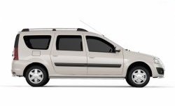 Рейлинги на автомобиль Petroil Tuning Лада Ларгус (2012-2025) дорестайлинг R90, рестайлинг R90 (Серебристый муар)