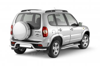 22 899 р. Порожки для ног Petroil Tuning (Ø51 мм)  Chevrolet Niva  2123 (2009-2020), Лада 2123 (Нива Шевроле) (2009-2021) (Нержавеющая полированная сталь)  с доставкой в г. Пермь. Увеличить фотографию 2